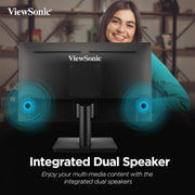 ViewSonic 22 Inch Full HD IPS 100Hz Adaptive Sync Flicker Free sRGB Eye - Care Technology Monitor - SWIFT PERIPHERALSVA2209-MH