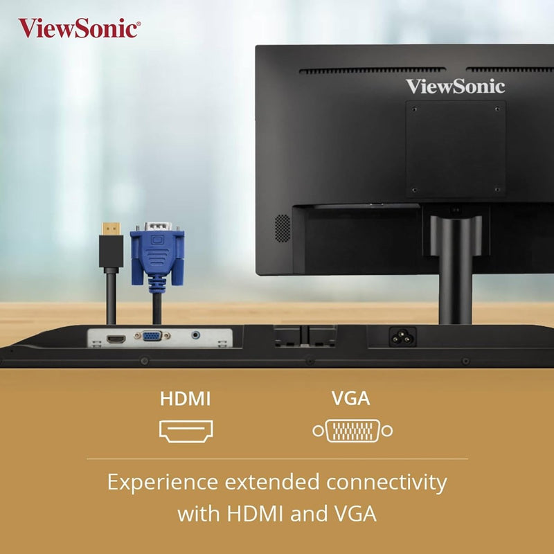 ViewSonic 22 Inch Full HD IPS 100Hz Adaptive Sync Flicker Free sRGB Eye - Care Technology Monitor - SWIFT PERIPHERALSVA2209-MH
