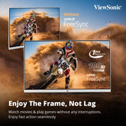 ViewSonic 24 Inch Full HD IPS 100Hz AMD Free Sync 1080p IPS White Monitor with Frameless Design - SWIFT PERIPHERALSVA2432-H-W