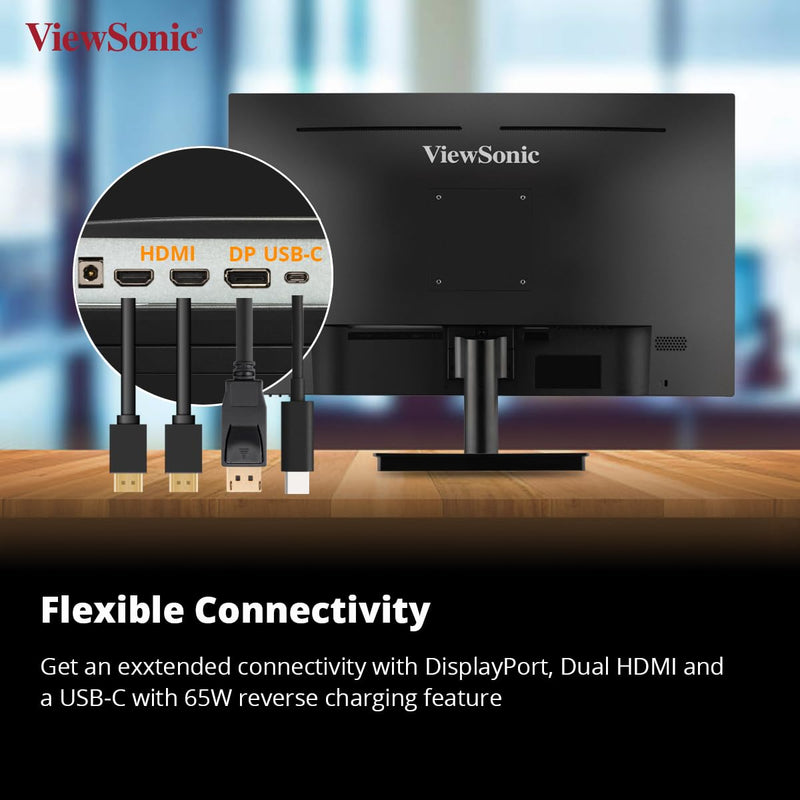 ViewSonic 27" VA2709U - 4K 4K UHD IPS Panel USB - C Monitor with Speakers - SWIFT PERIPHERALSVA2709U-4K