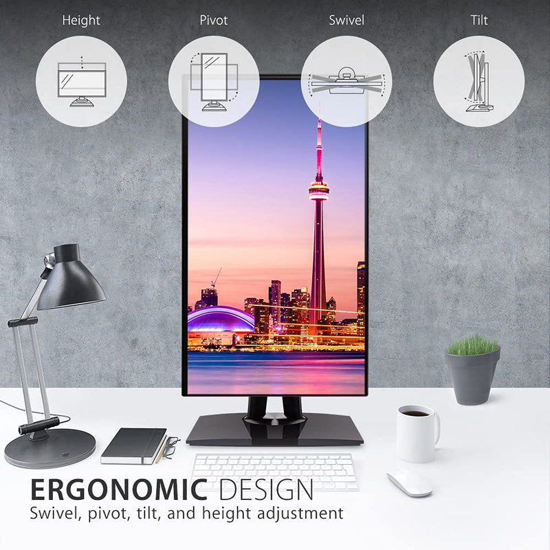 ViewSonic 27" VP2768A 2K QHD 60Hz IPS Panel USB Type - C Professional Monitor with Docking Station Design - SWIFT PERIPHERALSVP2768A