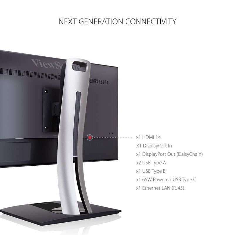 ViewSonic 27" VP2768A 2K QHD 60Hz IPS Panel USB Type - C Professional Monitor with Docking Station Design - SWIFT PERIPHERALSVP2768A