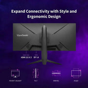 ViewSonic 34″ 165 Hz VX3480 - 2K - PRO 1 ms Ultrawide UWQHD Gaming Monitor - SWIFT PERIPHERALSVX3480-2K-PRO