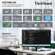 VIEWSONIC (68.58CM) 27 INCH MONITOR VG2709U - 2K - SWIFT PERIPHERALS1094525