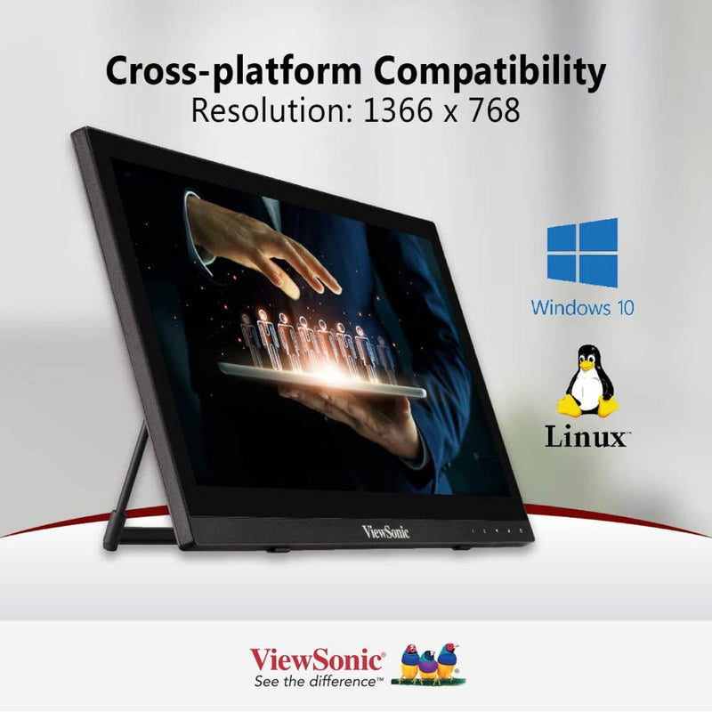 ViewSonic TD1630 - 3 16" HD 768p TN Panel Portable Touch Screen Monitor with Speaker - SWIFT PERIPHERALSTD1630-3