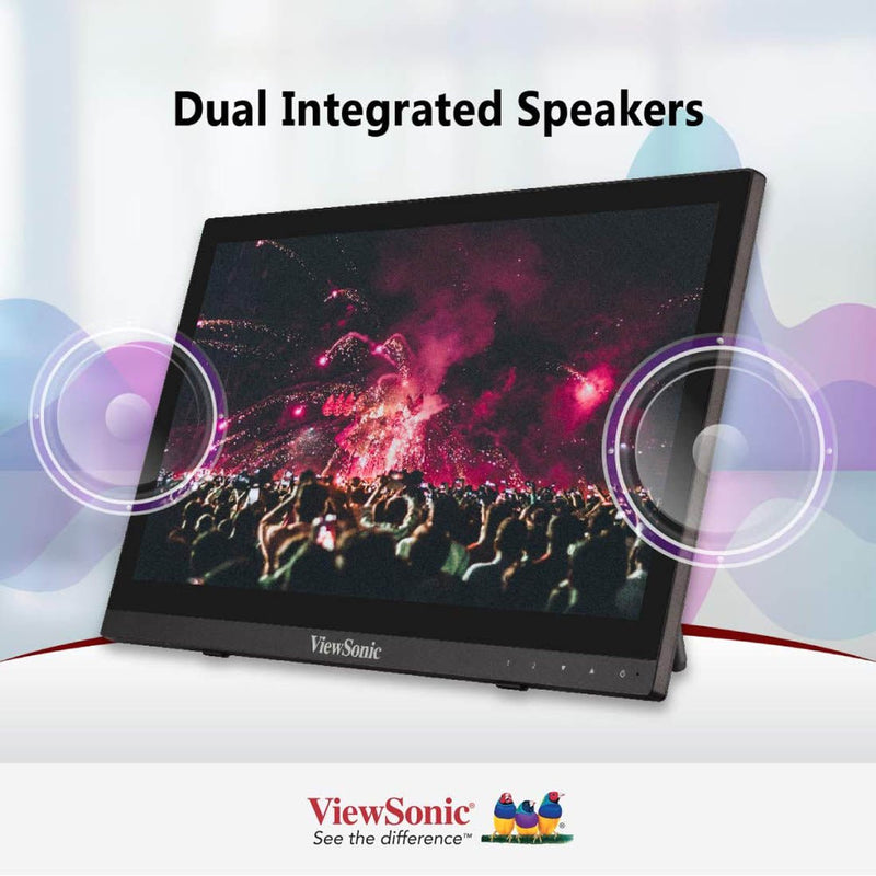 ViewSonic TD1630 - 3 16" HD 768p TN Panel Portable Touch Screen Monitor with Speaker - SWIFT PERIPHERALSTD1630-3