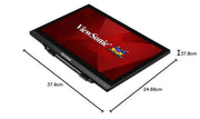VIEWSONIC TD1630 - 3 40.64 CM(16") TOUCH PORTABLE MONITOR WITH10 - POINT CAPACITIVE TOUCH | ADVANCED ERGONOMIC | 7H HARDNESS SCREEN | EYECARE | INTEGRATED SPEAKERS| VGA| HDMI |USB 2.0 TYPE B - SWIFT PERIPHERALS1089310
