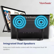 VIEWSONIC TD1630 - 3 40.64 CM(16") TOUCH PORTABLE MONITOR WITH10 - POINT CAPACITIVE TOUCH | ADVANCED ERGONOMIC | 7H HARDNESS SCREEN | EYECARE | INTEGRATED SPEAKERS| VGA| HDMI |USB 2.0 TYPE B - SWIFT PERIPHERALS1089310