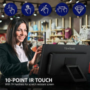 ViewSonic TD2223 22” FHD 75Hz VA Panel IR Touch Screen Monitor with Integrated Speakers - SWIFT PERIPHERALSTD2223-2