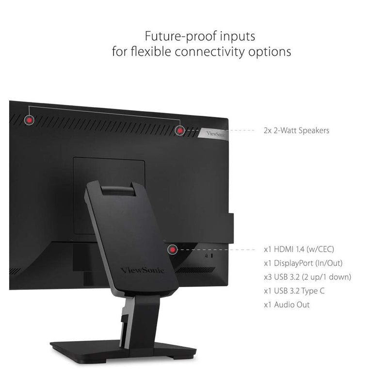 ViewSonic TD2455 24" FHD IPS Panel USB Type - C Touch Screen Monitor with Speakers - SWIFT PERIPHERALSTD2455