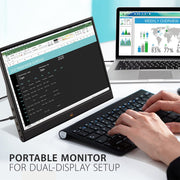 ViewSonic VA1655 16” 60Hz 1080p FHD USB Type - C IPS Panel Portable Monitor with Dual Speakers - SWIFT PERIPHERALSVA1655