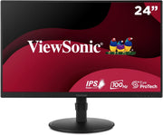 ViewSonic VA2408 - HDJ 24" 100Hz 1080p FHD SuperClear IPS Panel Anti - Glare Monitor - SWIFT PERIPHERALSVA2408-HDJ