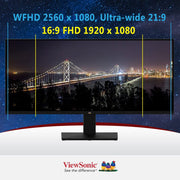 ViewSonic VA2932 - MHD 29" WFHD 75Hz HDR10 IPS Panel Monitor with Speakers - SWIFT PERIPHERALSVA2932-MHD