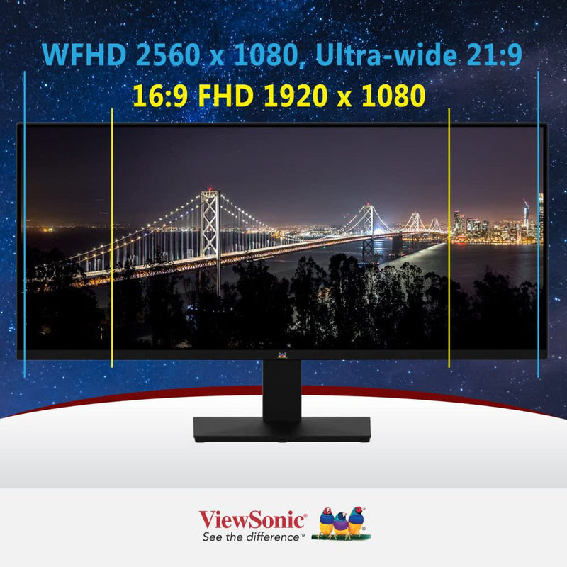 ViewSonic VA2932 - MHD 29" WFHD 75Hz HDR10 IPS Panel Monitor with Speakers - SWIFT PERIPHERALSVA2932-MHD