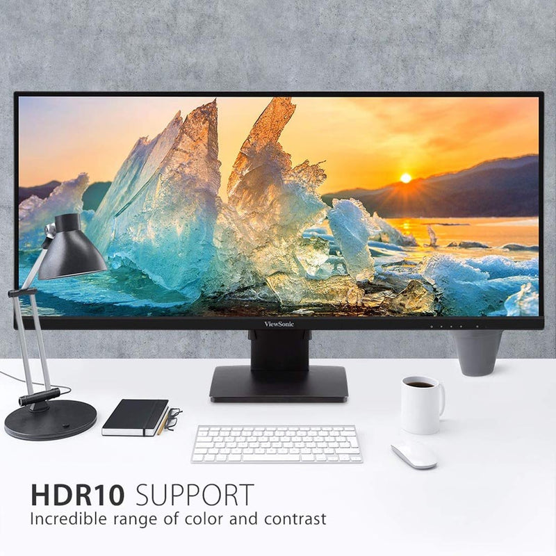 ViewSonic VA3456 - MHDJ 34" Ultra - wide UWQHD 75Hz HDR10 IPS Panel Monitor with Speakers - SWIFT PERIPHERALSVA3456-MHDJ