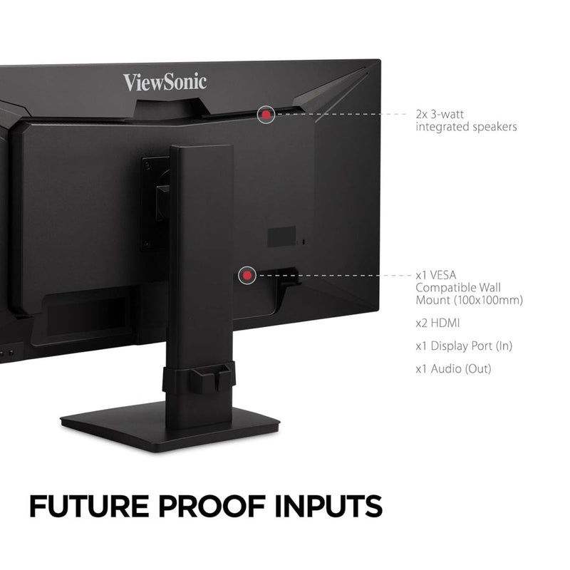 VIEWSONIC VA3456 - MHDJ 86.36 CM (34") MONITOR UWQHD | 21:9 ASPECT RATIO | S - IPS | 420 NITS | SRGB 104% | ERGONOMICS | HDR 400 READY | 6W (3X3) SPEAKERS | 2 - HDMI 2.0 | DP - SWIFT PERIPHERALS1095648
