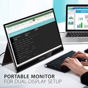 ViewSonic VG1655 16” 60Hz FHD USB Type - C IPS Panel Portable Business Monitor with Speakers - SWIFT PERIPHERALSVG1655