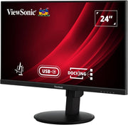 ViewSonic VG2409U - 2 24 FHD 100Hz Docking Monitor with USB - C Hub Monitor - SWIFT PERIPHERALS1092594