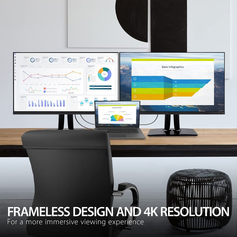 ViewSonic VP2756 - 4K 27" 4K UHD 60Hz IPS Panel USB Type - C Monitor with Speakers - SWIFT PERIPHERALSVP2756-4K