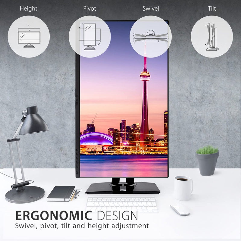 ViewSonic VP2756 - 4K 27" 4K UHD 60Hz IPS Panel USB Type - C Monitor with Speakers - SWIFT PERIPHERALSVP2756-4K