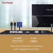 ViewSonic VX2476 - SH 24" 75Hz 1920x1080 FHD IPS Frameless Panel sRGB Monitor - SWIFT PERIPHERALSVX2476-SH