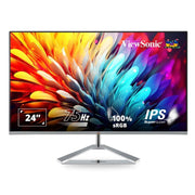 ViewSonic VX2476 - SH 24" 75Hz 1920x1080 FHD IPS Frameless Panel sRGB Monitor - SWIFT PERIPHERALSVX2476-SH