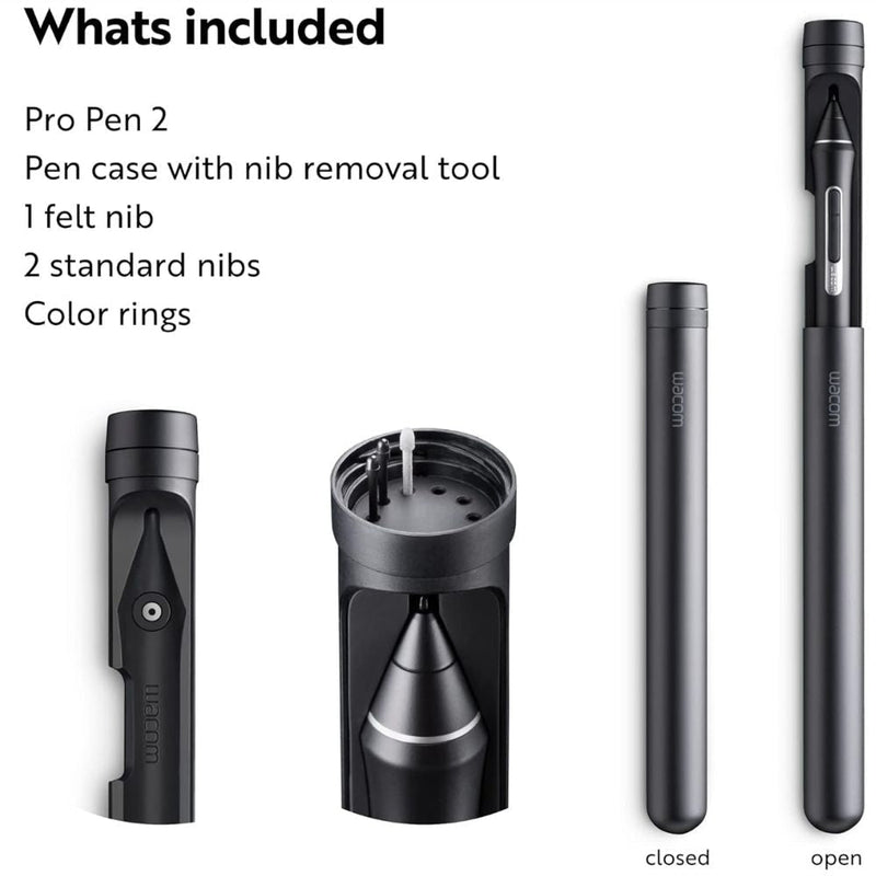 Wacom Pro Pen 2 KP - 504E - 00DZX - Black - SWIFT PERIPHERALSKP-504E-00DZX