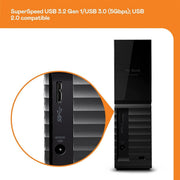WESTERN DIGITAL 18TB MY BOOK DESKTOP EXTERNAL HARD DISK DRIVE WDBBGB0180HBK - NA - SWIFT PERIPHERALS1081984