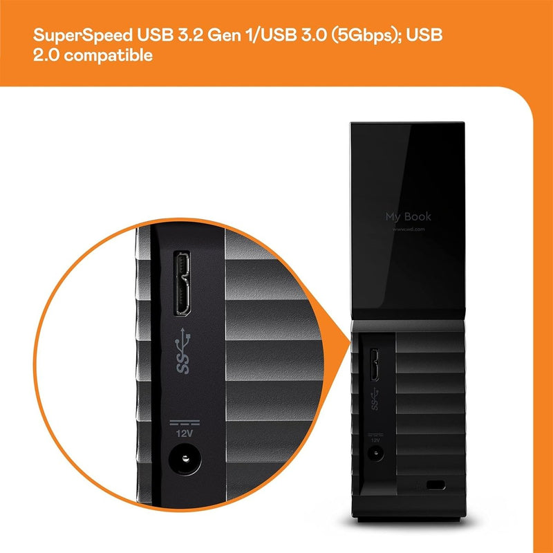 WESTERN DIGITAL 18TB MY BOOK DESKTOP EXTERNAL HARD DISK DRIVE WDBBGB0180HBK - NA - SWIFT PERIPHERALS1081984