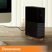 WESTERN DIGITAL 18TB MY BOOK DESKTOP EXTERNAL HARD DISK DRIVE WDBBGB0180HBK - NA - SWIFT PERIPHERALS1081984