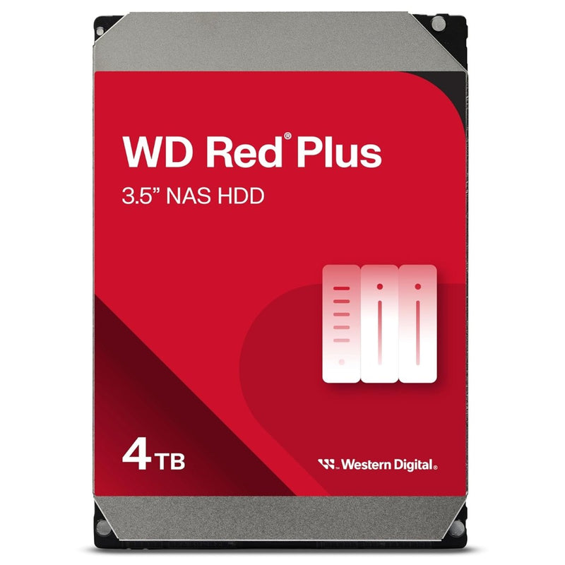 WESTERN DIGITAL 4TB RED PLUS NAS INTERNAL HARD DRIVE HDD WD40EFPX - SWIFT PERIPHERALS1090191