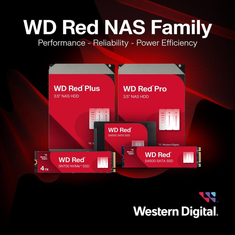 WESTERN DIGITAL 4TB RED PLUS NAS INTERNAL HARD DRIVE HDD WD40EFPX - SWIFT PERIPHERALS1090191