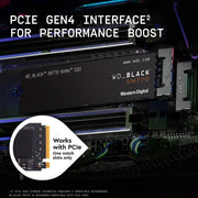 Western Digital Black SN770 2TB M.2 NVMe PCIe 4.0 Internal SSD - SWIFT PERIPHERALSWDS200T3X0E