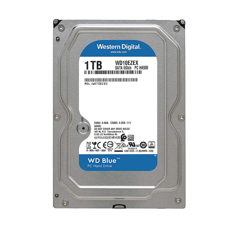Western Digital Blue 3.5 inch 1TB SATA 7200RPM Desktop Internal Hard Disk Drive - SWIFT PERIPHERALSWD10EZEX