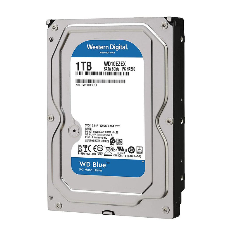 Western Digital Blue 3.5 inch 1TB SATA 7200RPM Desktop Internal Hard Disk Drive - SWIFT PERIPHERALSWD10EZEX