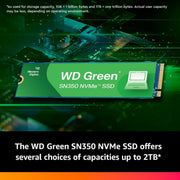 Western Digital Green SN350 NVMe 500GB - WDS500G2G0C SSD - SWIFT PERIPHERALS1087753