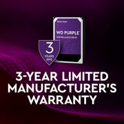 WESTERN DIGITAL SURVEILLANCE 4TB INTERNAL SATA HARD DRIVE WD43PURZ - SWIFT PERIPHERALS102274
