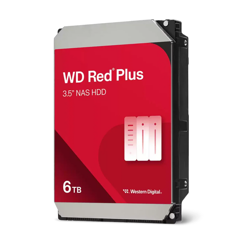 Western Digital WD Red Plus 6TB 3.5" SATA 5400 RPM NAS Internal Hard Disk Drive - SWIFT PERIPHERALSWD60EFPX