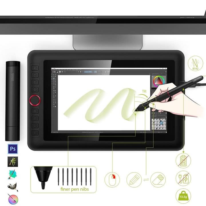 XP PEN ARTIST 12 PRO 11.6 INCHES DRAWING PEN GRAPHICS MONITOR - SWIFT PERIPHERALS1092079