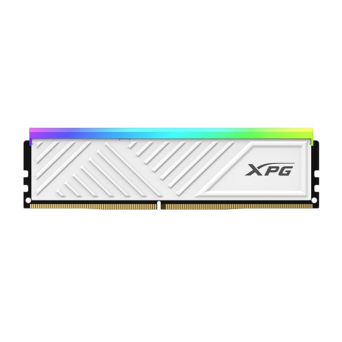 XPG SPECTRIX D35G RGB Gaming DDR4 RAM 16GB (2x8GB) 3200MHz CL16 Desktop Memory - White - SWIFT PERIPHERALSAX4U32008G16A-DTWHD35G