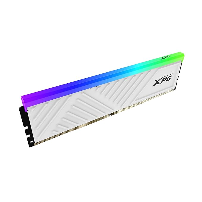 XPG SPECTRIX D35G RGB Gaming DDR4 RAM 16GB (2x8GB) 3200MHz CL16 Desktop Memory - White - SWIFT PERIPHERALSAX4U32008G16A-DTWHD35G
