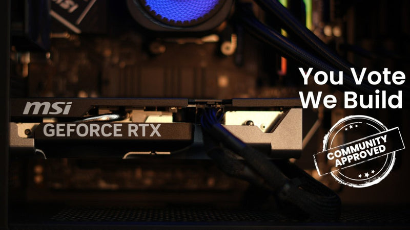You Vote, We build: Community Built GeForce RTX 5060 Gaming PC Ryzen 5 9600X, 32GB DDR5, 1TB NVMe - SWIFT PERIPHERALSNvidia5060Ventus
