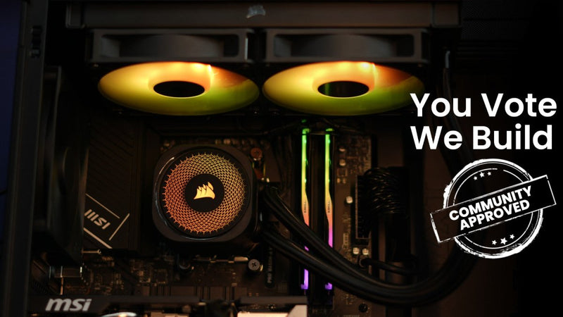 You Vote, We build: Community Built GeForce RTX 5060 Gaming PC Ryzen 5 9600X, 32GB DDR5, 1TB NVMe - SWIFT PERIPHERALSNvidia5060Ventus