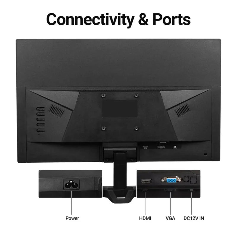 Zebronics Z - GV120 20 - Inch HD LED Monitor HDMI/VGA Wall Mountable - SWIFT PERIPHERALSZ-GV120