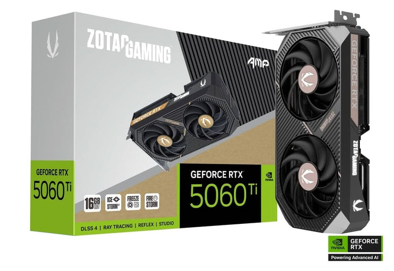 ZOTAC GAMING GEFORCE RTX 5060 TI 16GB AMP - SWIFT PERIPHERALS1093399