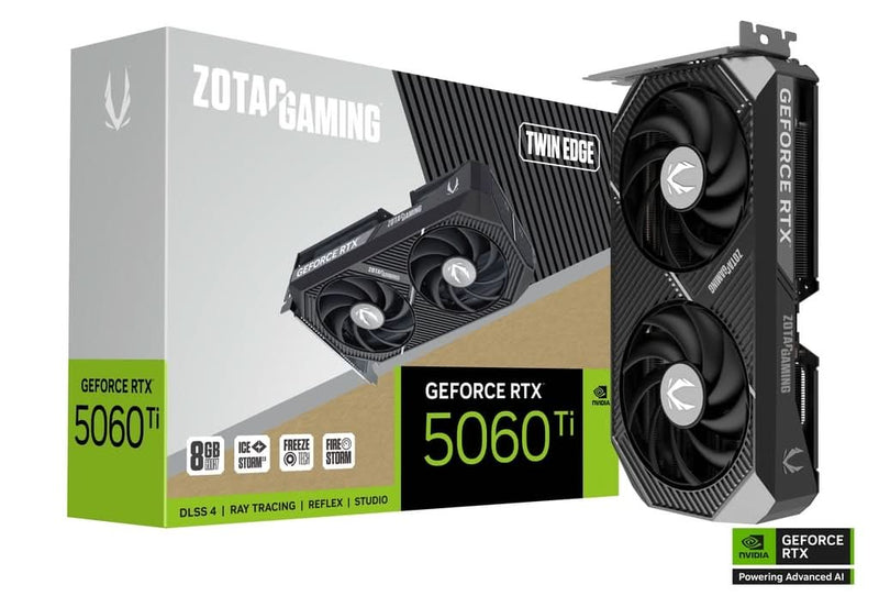 ZOTAC GAMING GEFORCE RTX 5060 TI 8GB TWIN EDGE - SWIFT PERIPHERALS1093400