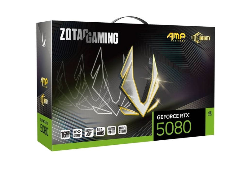 ZOTAC GAMING GEFORCE RTX 5080 AMP EXTREME INFINITY 16GB GDDR7 - SWIFT PERIPHERALS1092354
