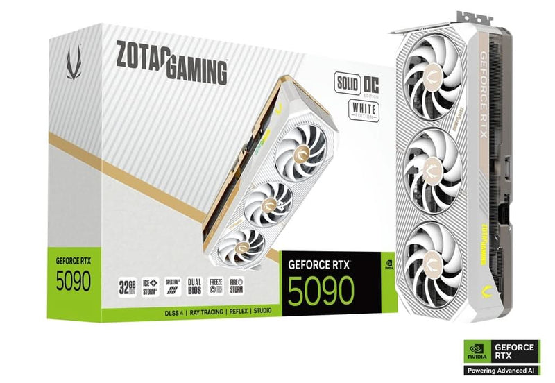 ZOTAC GAMING GEFORCE RTX 5090 SOLID OC WHITE EDITION - SWIFT PERIPHERALS1093850