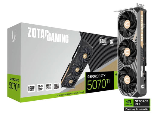 ZOTAC GAMING RTX 5070 TI SOLID SFF 16GB GRAPHICS CARD - SWIFT PERIPHERALS1093230
