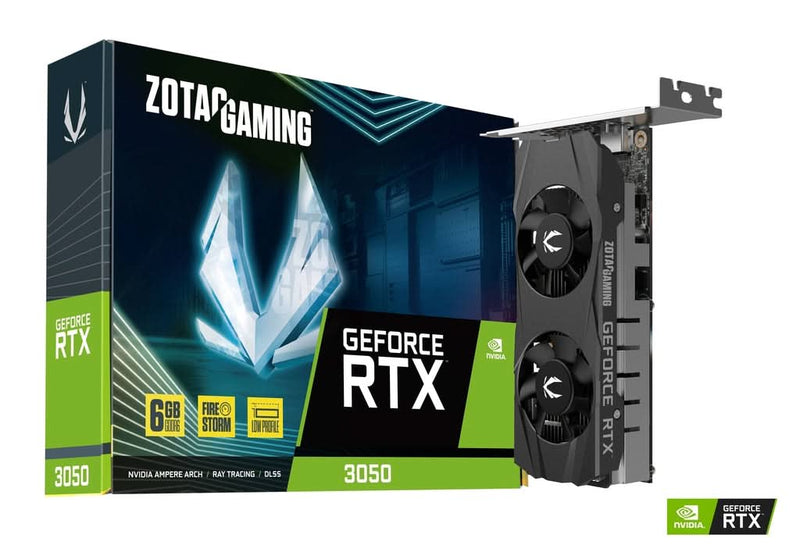 ZOTAC GEFORCE RTX 3050 6GB GDDR6 LOW - PROFILE GRAPHIC CARD - SWIFT PERIPHERALS1089881